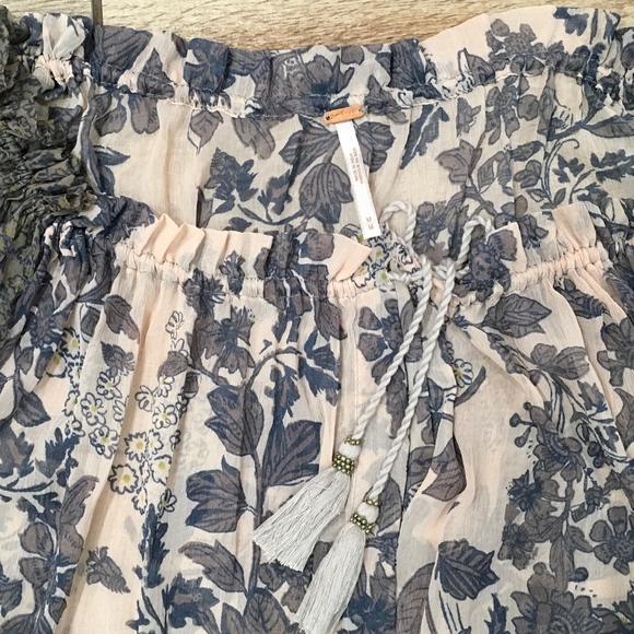 Free People Hendrix Floral Print Shear Blouse - Picture 4 of 7